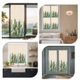 thumbnail image 7 of Green Cactus Window Privacy Film, Watercolor Summer Botanical Beige Static Cling UV Sun Blocking Heat Control Window Tint Day and Night, Non-Adhesive One Way Windows Privacy Cover 17.7''x78.7'', 7 of 7