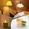 G40 Low Wattage Bulbs, G14.5 E26 Edison LED Bulb Mini Amber Globe Night