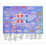 Super Bowl XL MVP Autographed Giclee with 40 Signatures - Fanatics Authentic Certified
