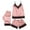 Pink, variant on Winter Lindreshi Womens Pajamas Sets 3PC Women Lace Satin Sleepwear Lingerie Camisole Bow Trousers Casual Pajamas