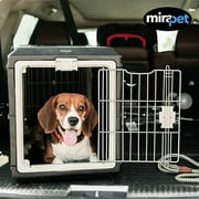 Mirapet USA Pet Carrier & Crate 22 - Premium Collapsible Design for Cats and Dogs - Portable Kennel for Small Pets - Indoor/Outdoor - 360-Degree Ventilation & Hard Plastic