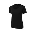 thumbnail image 3 of Sport-Tek Ladies Posi-UV Pro Scoop Neck Tee. LST420 L Black, 3 of 4
