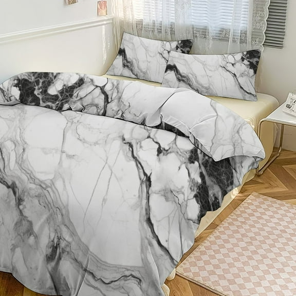 Abstract Colored Marble Duvet Cover Set Bedding Set Polyester Quilt Cover for Bedroom Decoration