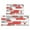 Grey Red Geometric`, variant on 2 Piece Grey Red Geometric Rug Kitchen Rug Set, Decor Kitchen Rugs, Absorbent Non-Slip Washable Floor Mats, Home Indoor Runner Rugs 17"x47" 17"x30"