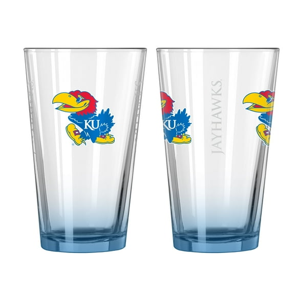 Kansas Jayhawks 16 Oz. Elite Pint Glass