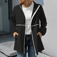 thumbnail image 4 of Vedolay Women's Casual jackets Womens Basic Solid Color Button Down Casual Jacket With Pockets,Black M, 4 of 5