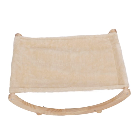 Suodoka Foldable Wooden Cat Hammock – Elevated, Non‑Slip, Breathable, Removable Cushion, Ideal for Cats, Puppies & Small Pets