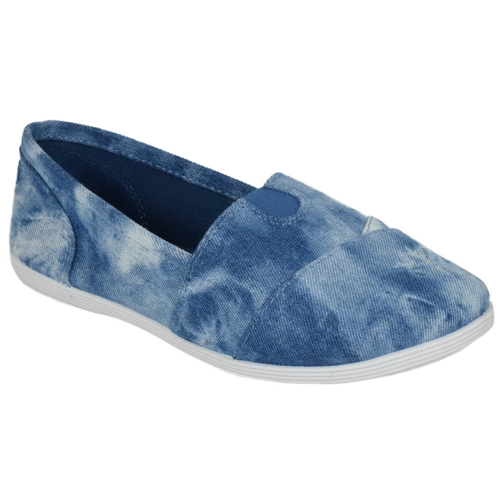 SODA - Soda Flat Women Shoes Linen Canvas Slip On Sneakers Loafers Memory Foam Gel Insoles Round