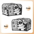 thumbnail image 3 of Pofeuu Floral Sugar Skull Portrait Print Toaster Cover 4 Slice, Bread Dust Cover & Fingerprint Protection, Kitchen Small Appliance Covers(Toaster Cover), 3 of 7