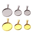 thumbnail image 4 of 20 Pcs Bijoux DIY Pendentif Fournitures Plateaux Ronds Couvercles Kit Accessoires Collier Fait Main (16mm), 4 of 6