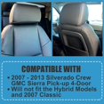 thumbnail image 2 of KOJEM For 07 08 09 10 11 12 13 Chevy Silverado Crew Synthetic Leather seat cover set, 2 of 12
