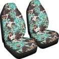 thumbnail image 3 of XYZCANDO Car Seat Covers Camo Green Brown 2 Pack Car Front Seat Covers Waterproof Auto SUV Truck Breathable Comfortable Auto Seat Cushions, 3 of 10
