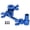 Blue, variant on YAHHU RC Steering Set High Strength Lightweight Aluminium Alloy Steering Components for Traxxas 1:7 UDR RC Car Blue