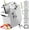 With 1 dice: 8mm, variant on ChaoLink Commercial Food Processor, 3/4/7mm Shred & 2/4mm Slice, Stainless Steel Slicer for Restaurant Kitchen
