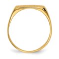 thumbnail image 2 of 14k Yellow Gold 6.5x12.5mm Signet Ring, 2 of 9