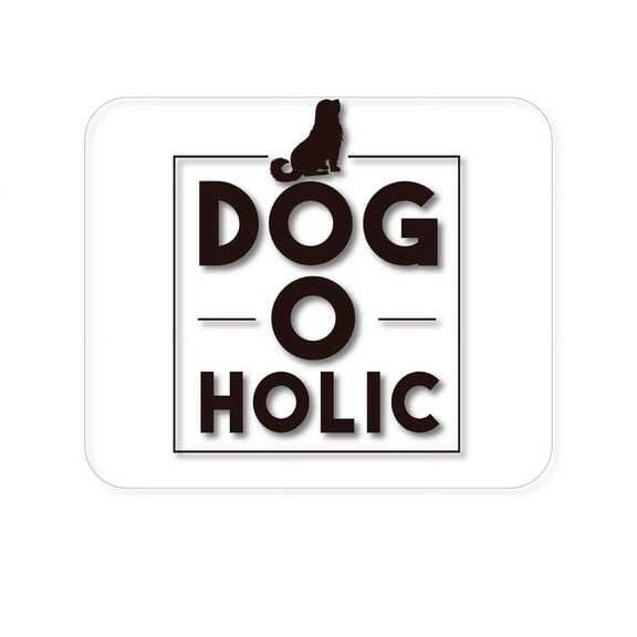DistinctInk Mouse Pad - 1/4" Foam Rubber - Dog O Holic - Dogoholic