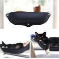 thumbnail image 2 of Cama Hamaca con Ventana para Gatos, Cama para Gatos montada en Ventana que Ahorra Espacio, Estante de Descanso para Gatos de Interior, Tomar el Sol, Dormir la Siesta, Mirar, Seguridad, Negro, 2 of 8