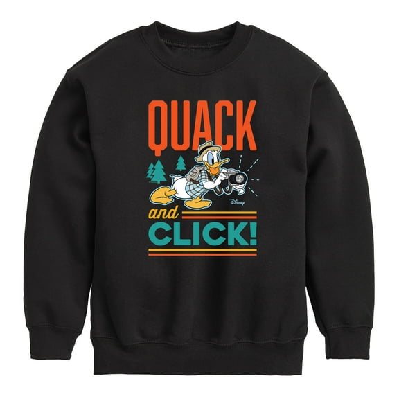 Disney - Quack And Click - Toddler & Youth Crewneck Fleece Sweatshirt