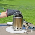 thumbnail image 5 of Sunnydaze 3-Piece Stainless Steel Smokeless 7.25" Diameter Tabletop Fire Pit Accessory Kit, 5 of 14