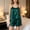 Green, variant on Women‘s 2 Piece Satin Pajama Set Sleeveless Tank Top & Elastic Waist Shorts Summer Loungewear Soft Shiny Sleepwear Breathable Nightwear Silky Lounge Set Daily Night Wear 1 Pack, Blue,S