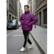 CAMEL Unisex Puffer Coats Jacket Lightweight Mens Womens Down Alternative Packable Winter Outerwear Coats Purple
