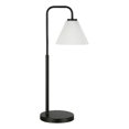 thumbnail image 1 of Henn&Hart Lampe de Table Moderne en Arc de Métal avec Forme Conique en Lait Noir/blanc, 1 of 3