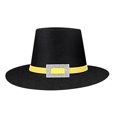 thumbnail image 1 of Diconna Felt Pilgrim Hat with Buckle Cute Thanksgiving Party Hat for Adult Holiday Cosplay Costume Props Accessory, 1 of 4