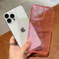 thumbnail image 3 of Compatible for iPhone 14 Pro Max 6.7 Inch Clear Glitter Heart Case, Rainbow Laser Holographic Bling Cute Heart Pattern Case for Women Girls Soft TPU Shockproof Camera Protective - Pink, 3 of 10