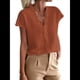 thumbnail image 2 of Camisetas Sin Mangas de Verano Informales con Cuello en V y Volantes para Mujer Rojo M, 2 of 8