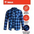 thumbnail image 4 of Bobcat Men's Flannel Shirt - Micro Polar Woven Long Sleeve Button Down Shirts for Men (Sizes: S-XL), 4 of 7