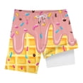 thumbnail image 4 of Gubotare Boys' Shorts Drawstring Waist Summer Beach Casual Sweat Athletic Shorts with Pockets 8T 9T (Pink,8-9 Years), 4 of 4