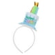 thumbnail image 5 of Diadema con velas de pastel de feliz cumpleaños para mujer, niña, fiesta, sombrero, disfraz, accesorio para la cabeza (azul), 5 of 5