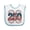 White and Blue, variant on Inktastic 250 Patriotic July 4th Boys or Girls Baby Bib