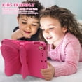 thumbnail image 6 of Kids Case for Apple iPad 9th 8th 7th Generation 2021/2020/2019 10.2 Inch, iPad Air 3rd Gen 10.5" Case, Cute Butterfly Rotating Stand Lightweight Kids Friendly Shockproof Case with Pencil Holder,Rose, 6 of 6