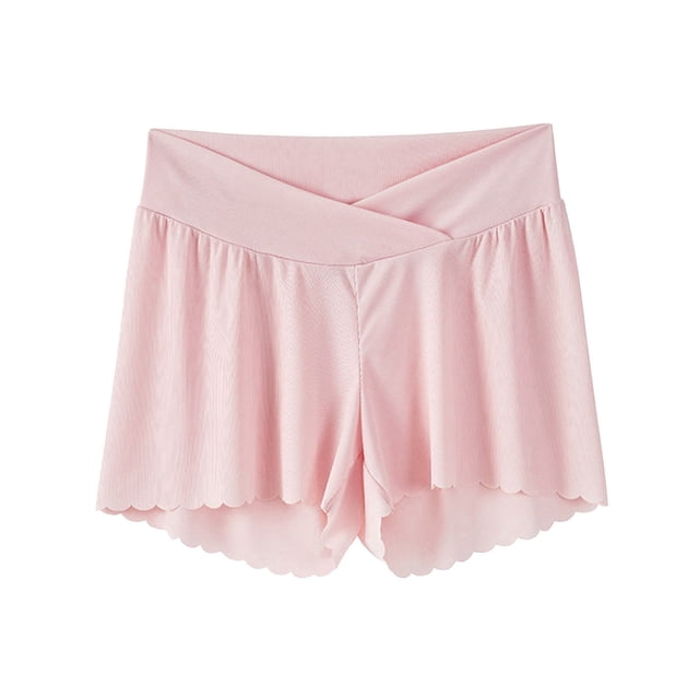 ShomPort Maternity Lightweight Shorts Pregnancy Lounge Pants Comfy Stretchy Pregnancy Sleep Pajama Shorts Under Dress