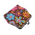 thumbnail image 4 of Lady Leather Wallet Zero 4.13 X 4.52 In Three-Dimensional Buckle Design Small Portable Easy Opening And Closing Retro Groovy Flowers Pattern (8), 4 of 5