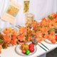 thumbnail image 3 of Guirnalda de hojas de arce artificiales de otoño, hojas de arce otoñales, para decoración del hogar, habitación, jardín, boda, fiesta, Halloween, Navidad, 3 of 5