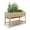 Natural, variant on Goldensoil Raised Garden Bed, Elevated with Legs and Wheels, Cedar Wood, Outdoor, 48 x 24 x 30 in