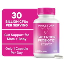 Pink Stork Total Lactation Probiotic: 10 Billion CFU, Breastfeeding, Women's Probiotic, 30 Capsules