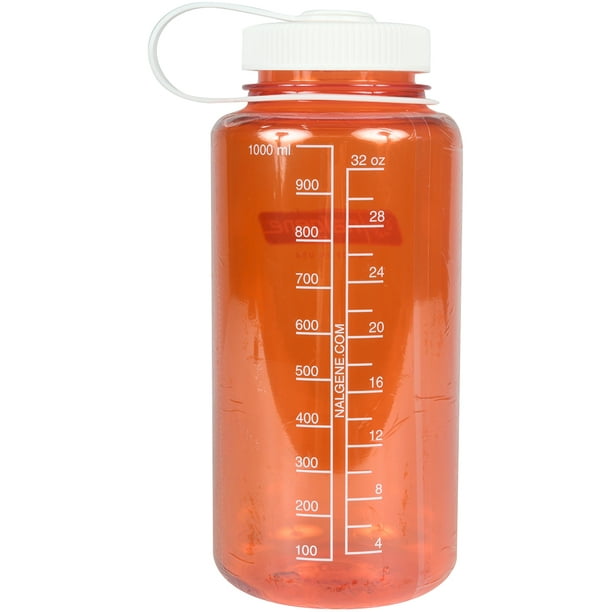Nalgene Tritan Wide Mouth 32 oz. Water Bottle - Orange/White