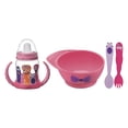 thumbnail image 1 of Kit Infantil para Comer Tramontina Monsterbaby 5 piezas rosa, 1 of 2