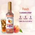 thumbnail image 2 of Matteo's Sugar Free Fruit Syrup, Peach, 750mL, 0 Calories, 0 Sugar, (Single Bottle), 2 of 5