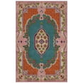 thumbnail image 7 of SAFAVIEH Bellagio Chandler Floral Wool Area Rug, Blue/Pink, 3' x 3' Round, 7 of 7
