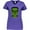 Purple, variant on Inktastic Halloween Frankenstein Head Women's V-Neck T-Shirt