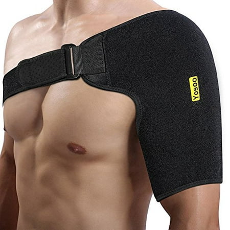 Adjustable Shoulder Brace Rotator Cuff Support for Injury Prevention, Dislocated AC Joint, Labrum Tear, Frozen Shoulder Pain, Sprain, Soreness, Bursitis Neoprene Shoulder Support (Best Rotator Cuff Stretches)