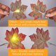 thumbnail image 4 of Hojas de arce Luces de decoración de otoño 3 m 20 LED, Guirnalda de otoño artificial Luces de cadena Luces de hadas, Decoración interior al aire libre con pilas, 4 of 5