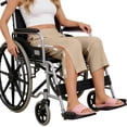 thumbnail image 7 of VV AVEORS Tear Away Capris Sweatpants For Women Breakaway Wide Leg Knee Ankle Replacement Adaptive Pant Khaki S, 7 of 7