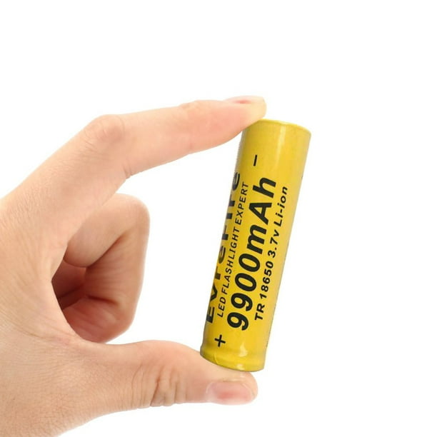 Batterie Li-ion rechargeable Yellow18650 3.7V 9900Mah pour lampe de poche  (achetez-en une, obtenez-en une gratuitement) 