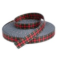 thumbnail image 4 of Country Brook Design® 1/2 Inch Black and Red Plaid Polyester Webbing, 20 Yards, 4 of 4