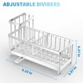 thumbnail image 2 of Soporte de esponja Cisily Silver para fregadero de cocina de acero inoxidable, 2 of 5
